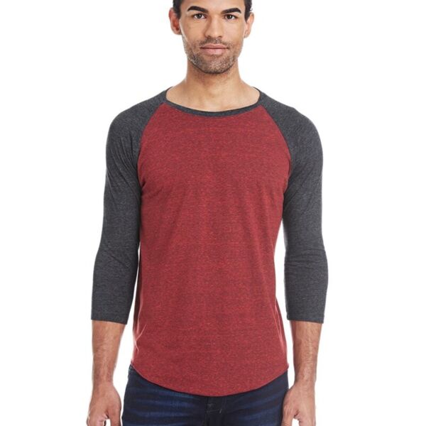 Triblend Three-Quarter Sleeve Raglan T-Shirt Thumbnail