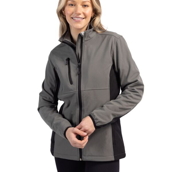 Clique Narvik Eco Stretch Softshell Full Zip Womens Jacket Thumbnail